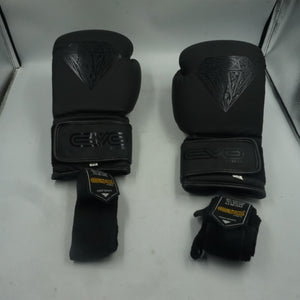 EVO fitness Maya diamond leather boxing gloves 14 Oz with hand wraps