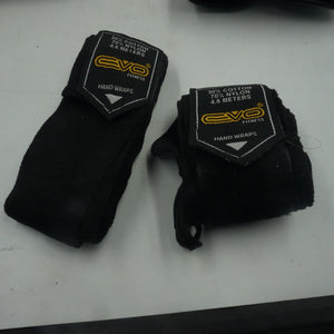 EVO fitness Maya diamond leather boxing gloves 14 Oz with hand wraps
