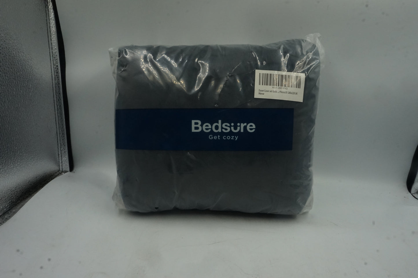 bedsure duvet cover set with solid fitted sheet