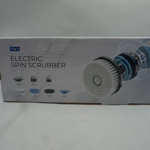 7 in 1 cordless electric spin scrubber with adjustable heads and arms