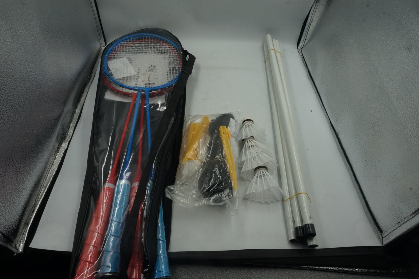4 player badminton racket gear set