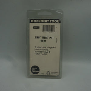 Monument Tools Dry Test Kit 4 bar 15mm pushfit 1512L