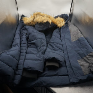 Wantdo women's winter coat warm puffer jacket with faux fur hood size XL