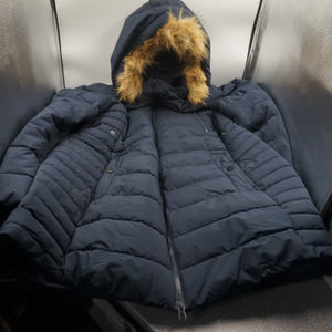 Wantdo women's winter coat warm puffer jacket with faux fur hood size XL