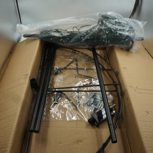 Metal cone shaped Christmas tree