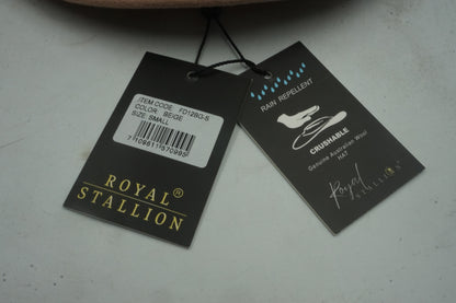 royal stallion waterproof trilby fedora hats size S