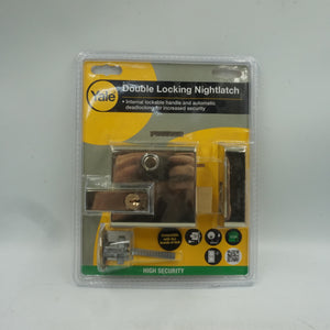 yale double locking 60mm nightlatch P1-BLX-PB-60