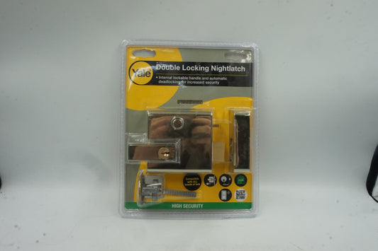 yale double locking 60mm nightlatch P1-BLX-PB-60