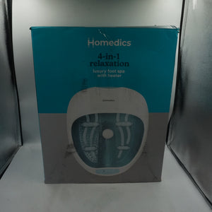 homedics 4 in 1 relaxation luxury foot spa with heater