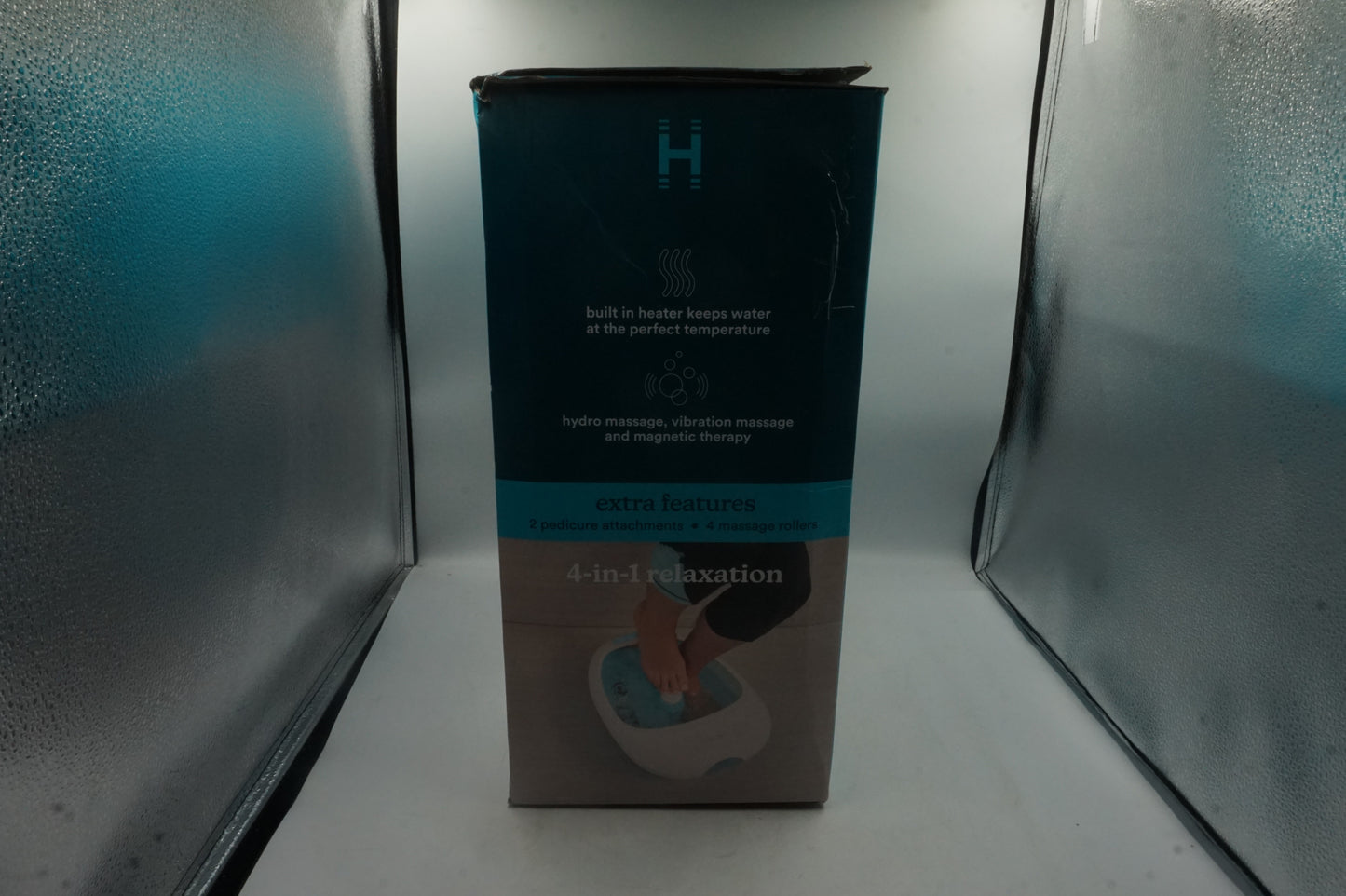 homedics 4 in 1 relaxation luxury foot spa with heater