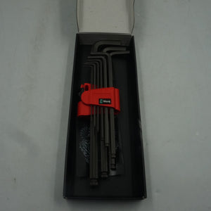 Wera 950/9 9 piece L-shaped hex-plus ball end key set