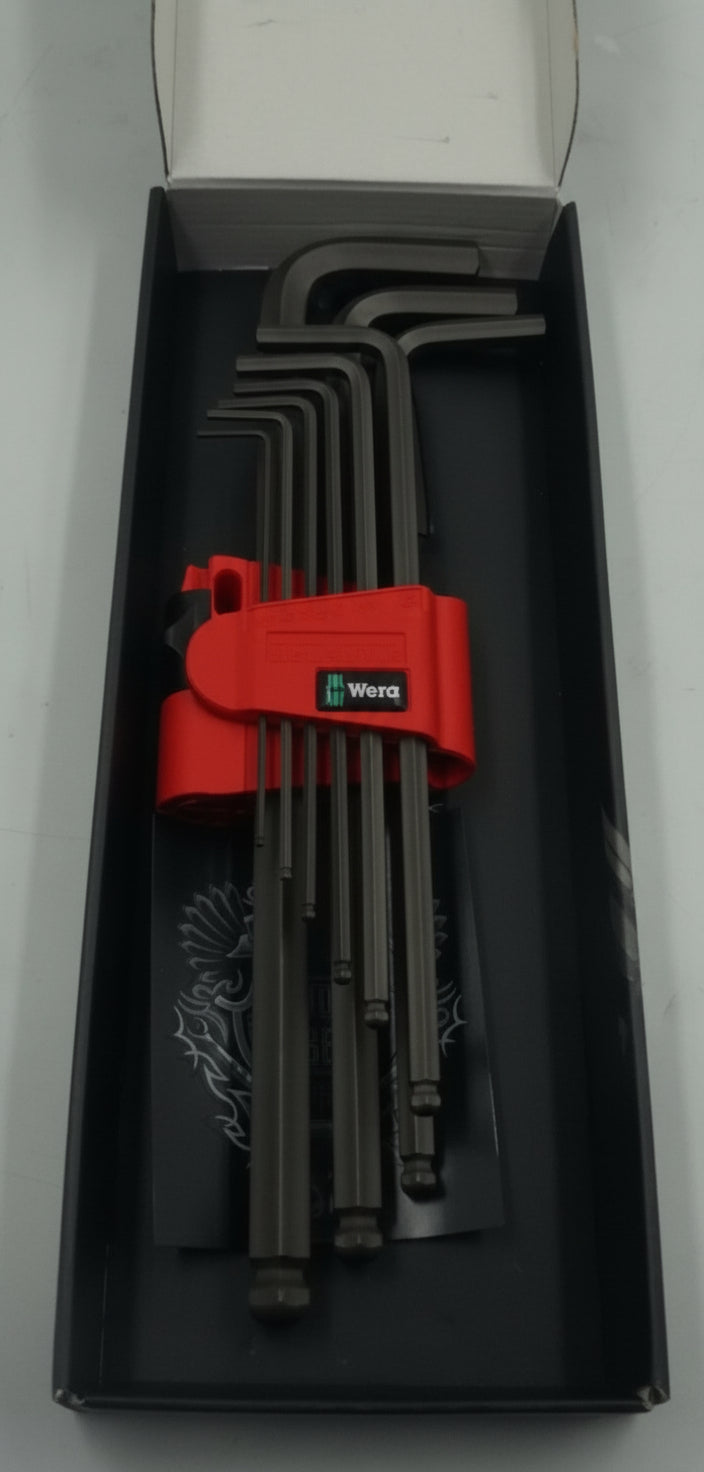Wera 950/9 9 piece L-shaped hex-plus ball end key set