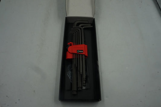 Wera 950/9 9 piece L-shaped hex-plus ball end key set