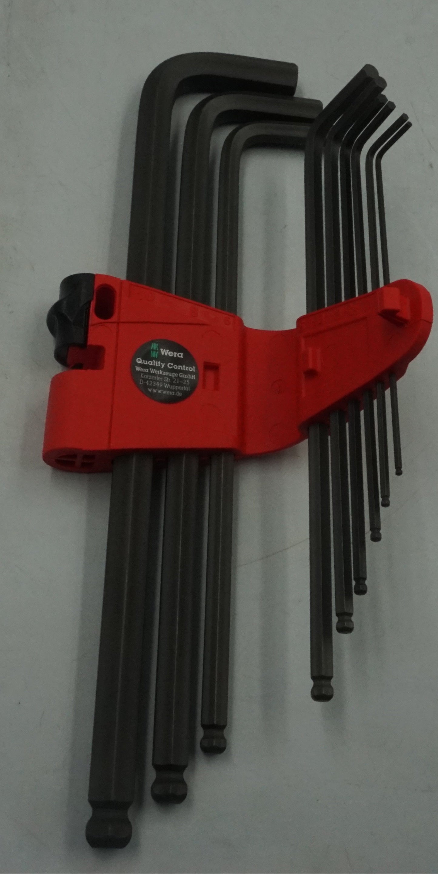 Wera 950/9 9 piece L-shaped hex-plus ball end key set