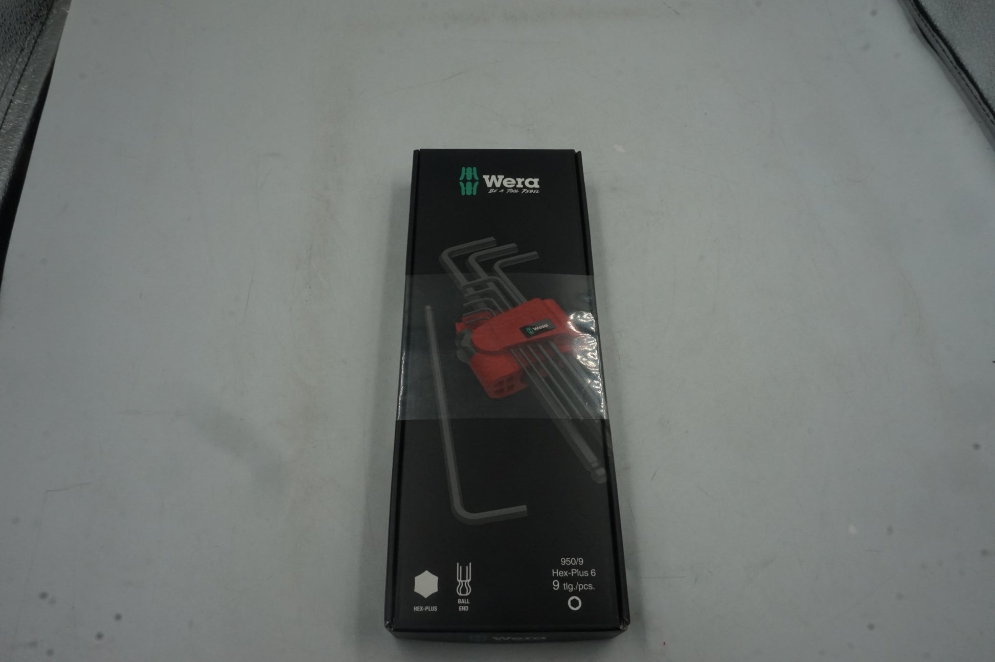 Wera 950/9 9 piece L-shaped hex-plus ball end key set