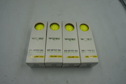 Pack of 4 TaylorMade 12 RBZ soft yellow golf balls