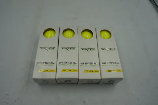 Pack of 4 TaylorMade 12 RBZ soft yellow golf balls