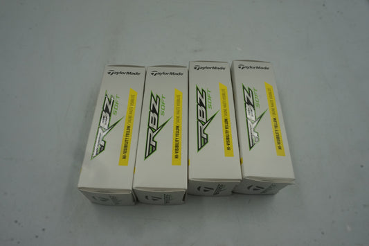 Pack of 4 TaylorMade 12 RBZ soft yellow golf balls