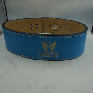 Medso large leather weightlifting powerlifting belt