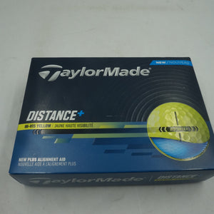 pack of 4 TaylorMade 12 golf balls distance plus Hi-Vis yellow