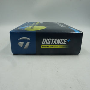 pack of 4 TaylorMade 12 golf balls distance plus Hi-Vis yellow