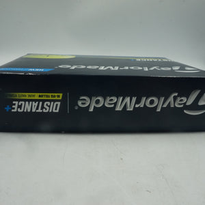 pack of 4 TaylorMade 12 golf balls distance plus Hi-Vis yellow