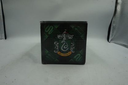 the noble collection harry pooter 8" die cast metal Slytherin house wand stand