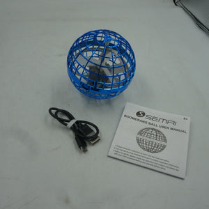 Semi boomerang flying orb ball