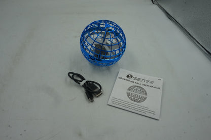 Semi boomerang flying orb ball