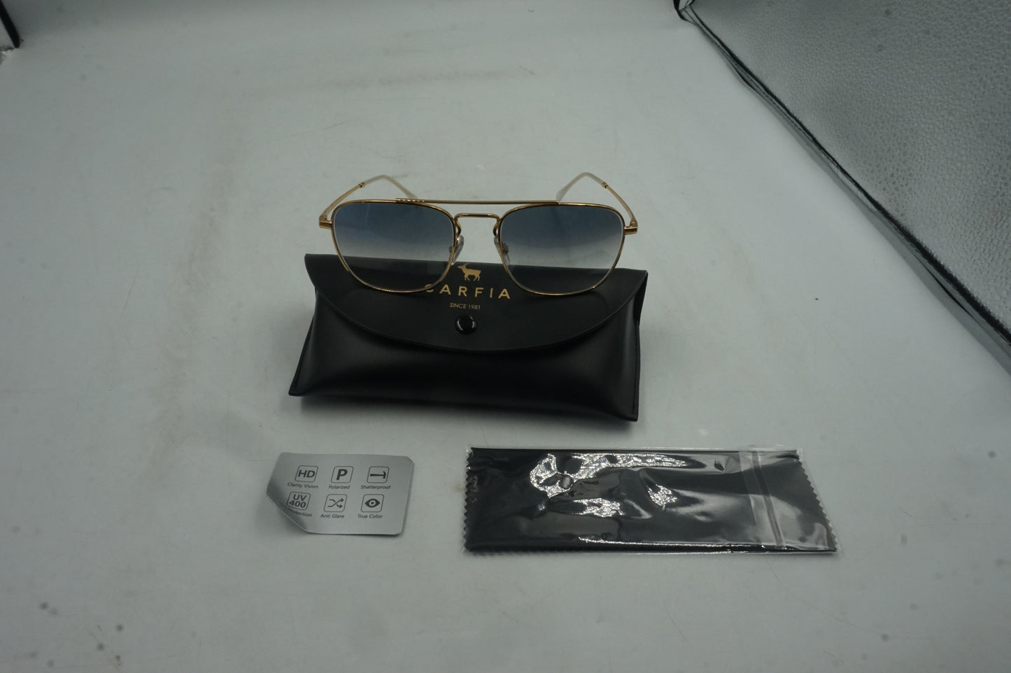 Carfia jim halo polarised square sunglasses