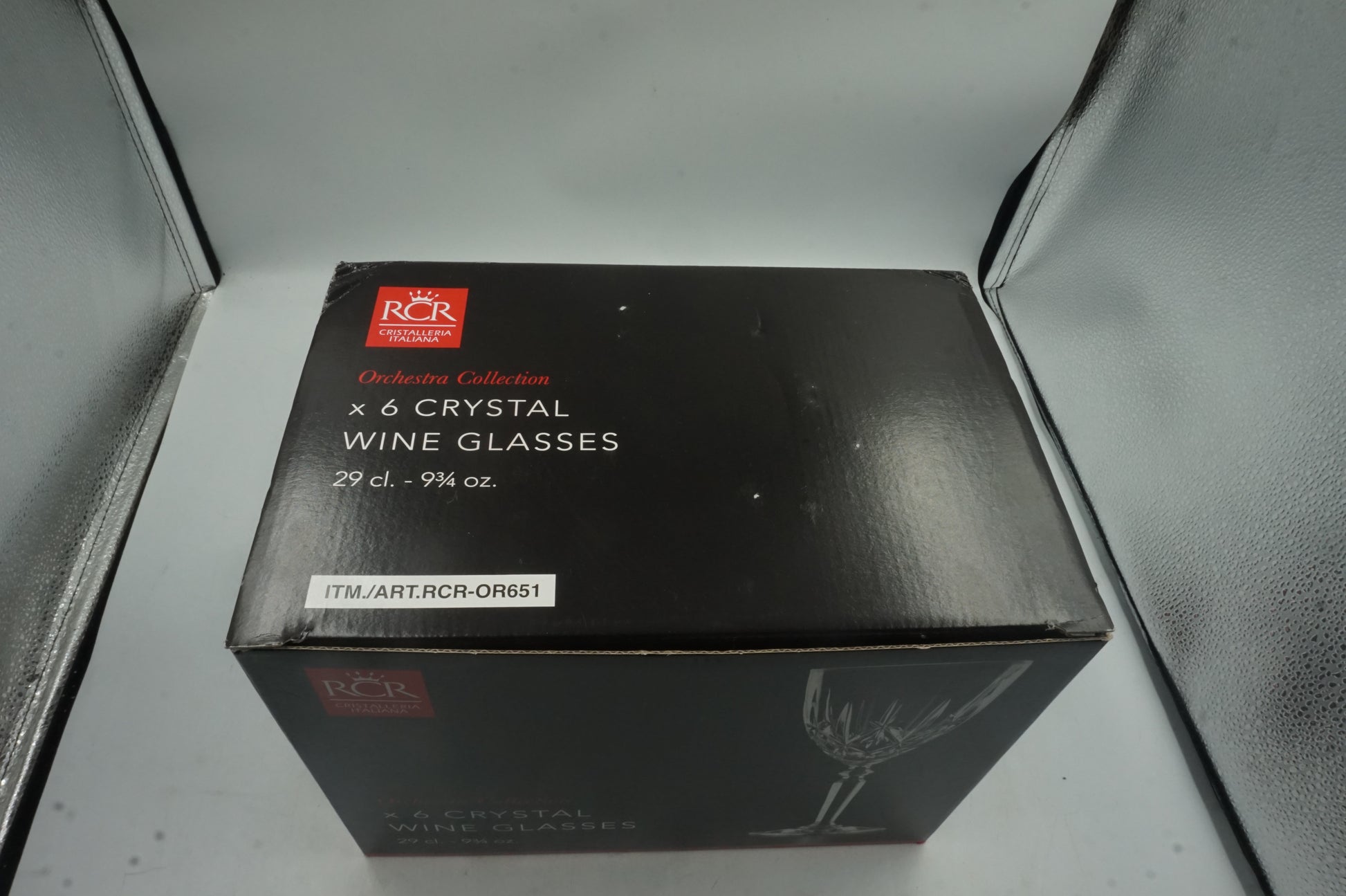 Pack of 6 RCR orchestra collection wine glasses 9 3/4 oz