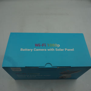 Wi-Fi 1080p battery camera with solar panel
