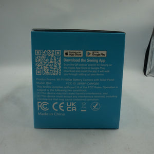 Wi-Fi 1080p battery camera with solar panel