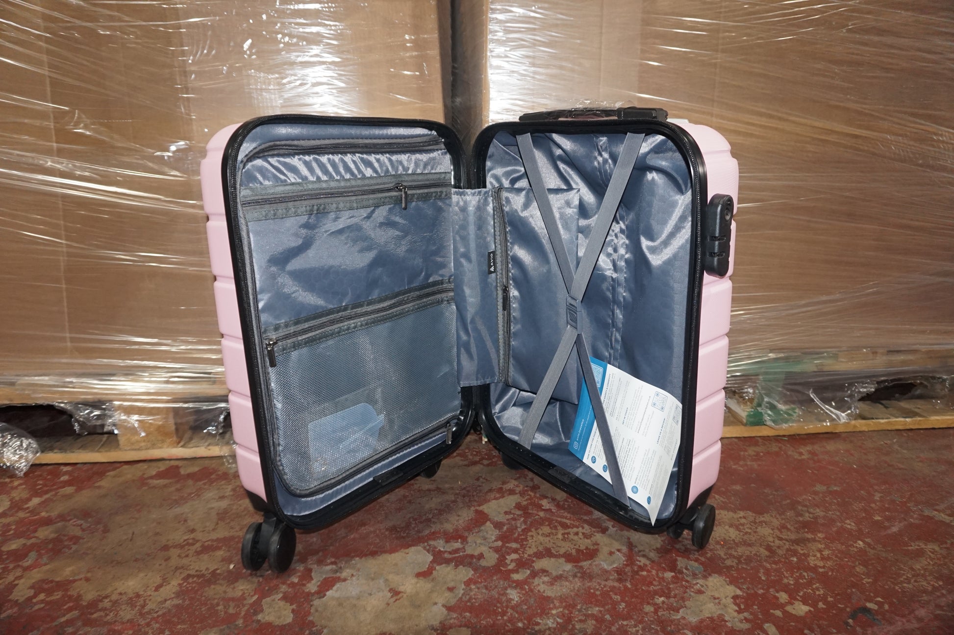 AVIO Atlas cabin suitcase 52X35X20CM soft pink