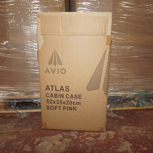 AVIO Atlas cabin suitcase 52X35X20CM soft pink