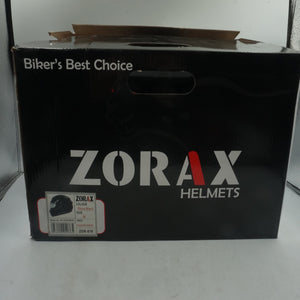 zorax full face motorbike helmet gloss black ZOR-819 model ST-22 size M