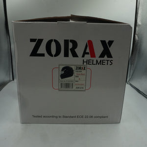 zorax full face motorbike helmet gloss black ZOR-819 model ST-22 size M