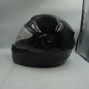 zorax full face motorbike helmet gloss black ZOR-819 model ST-22 size M