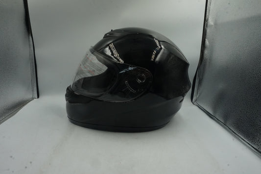 zorax full face motorbike helmet gloss black ZOR-819 model ST-22 size M