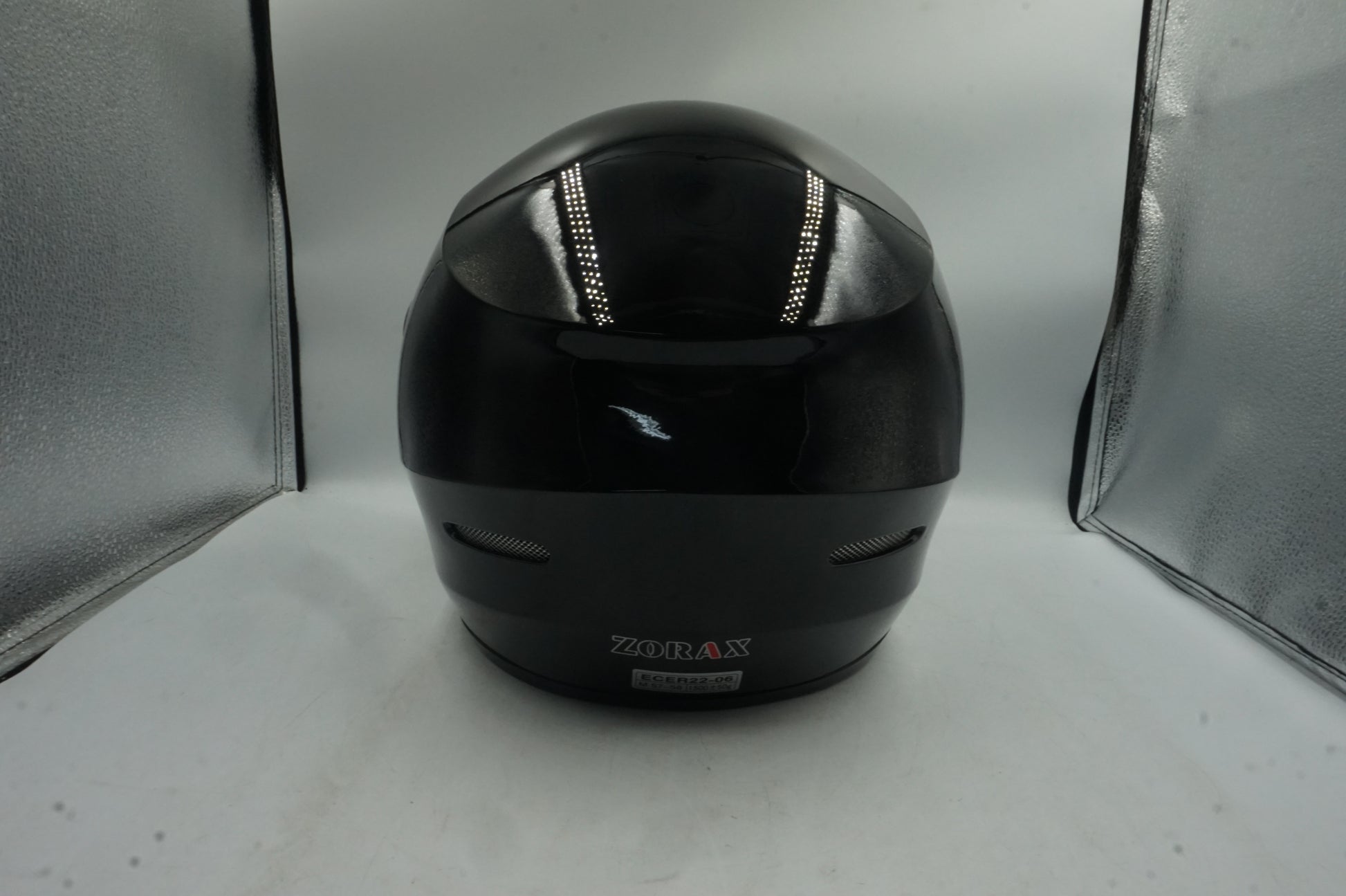 zorax full face motorbike helmet gloss black ZOR-819 model ST-22 size M