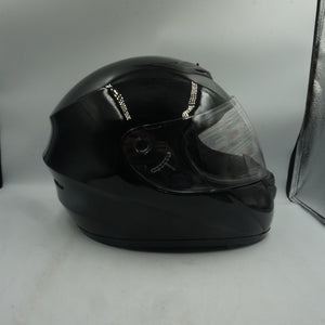 zorax full face motorbike helmet gloss black ZOR-819 model ST-22 size M