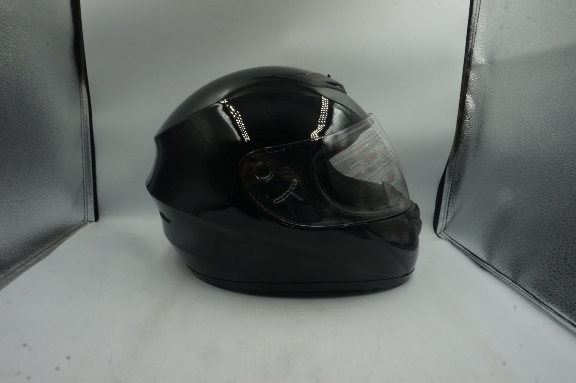 zorax full face motorbike helmet gloss black ZOR-819 model ST-22 size M