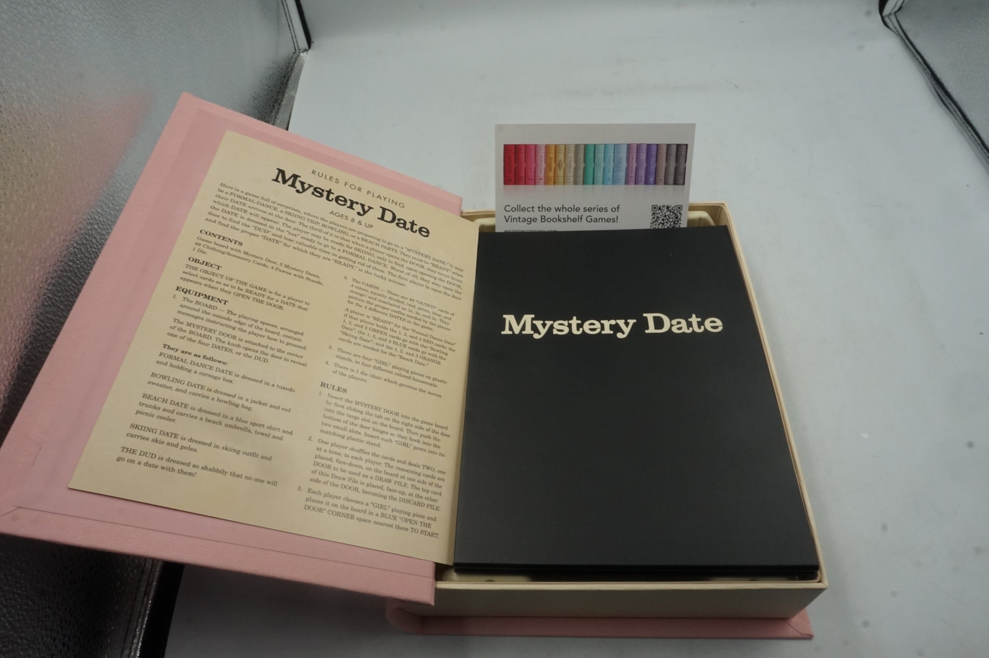 Winning solutions: Mystery date game vintage bookshelf edition