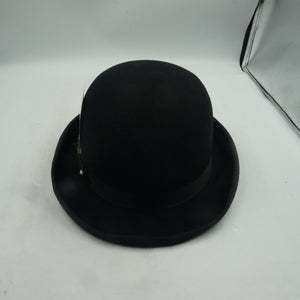 Maz London unisex classic hand made wool bowler hat size L