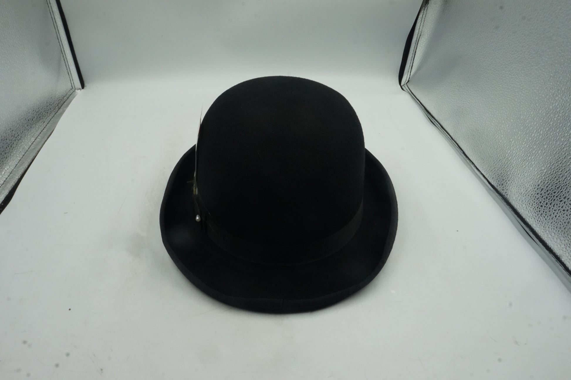 Maz London unisex classic hand made wool bowler hat size L