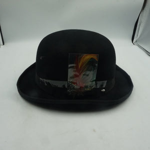 Maz London unisex classic hand made wool bowler hat size L
