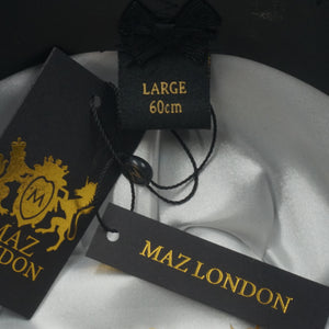 Maz London unisex classic hand made wool bowler hat size L