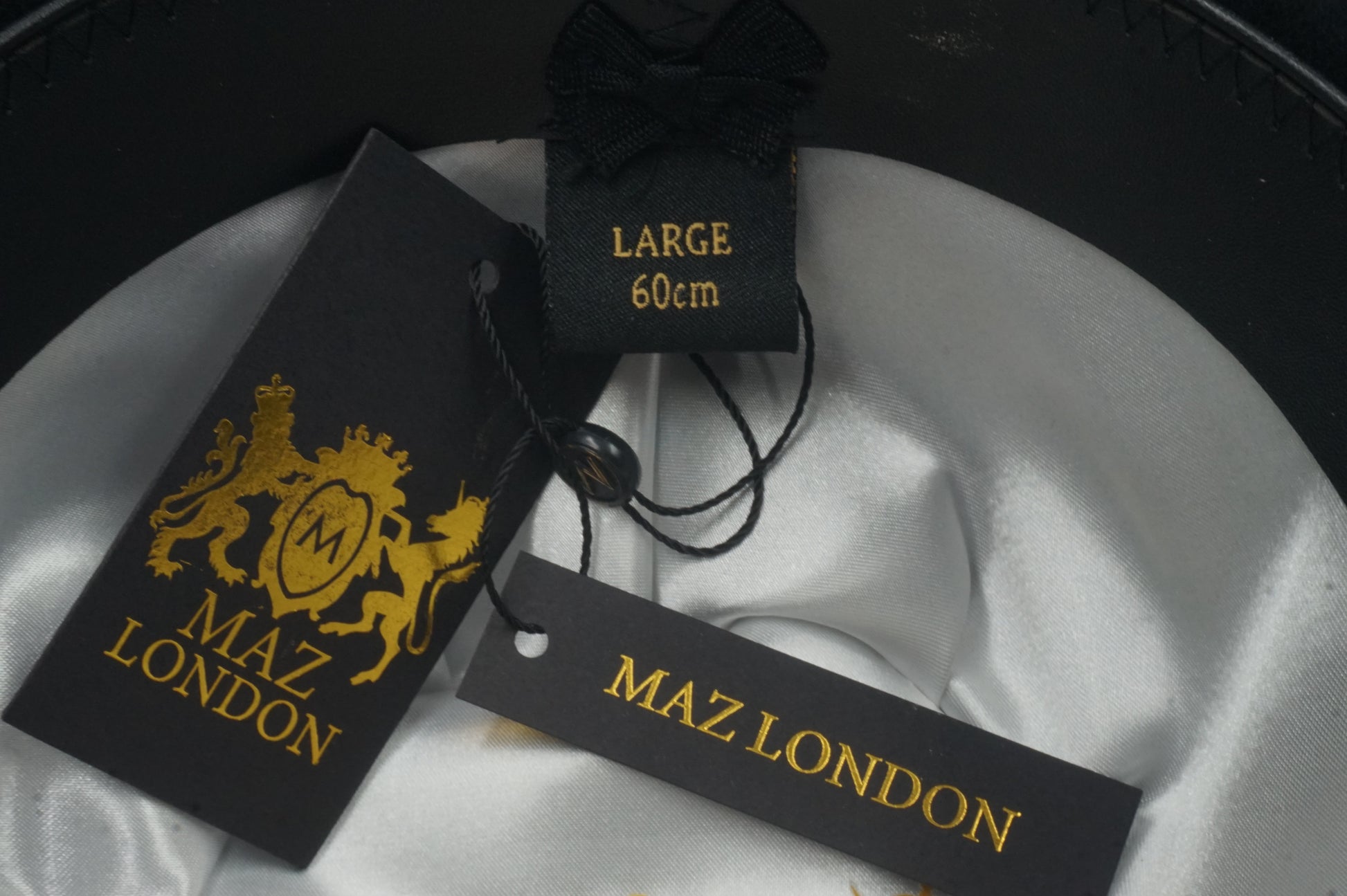 Maz London unisex classic hand made wool bowler hat size L