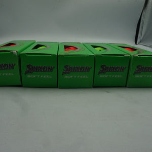 Mixed Pack of 5 Srixon 15 soft feel brite green & red golf balls