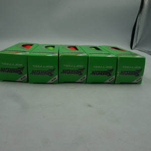 Mixed Pack of 5 Srixon 15 soft feel brite green & red golf balls